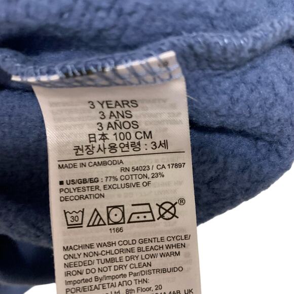 GAP Kids Blue Ruffle Sweatshirt & Polka Dot Legging Set Size 3T - Picture 6 of 6